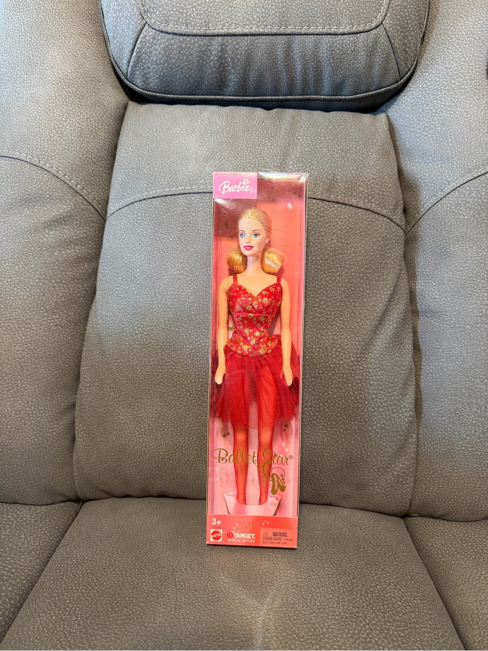 Barbie Pink Holiday Ballet Doll Box